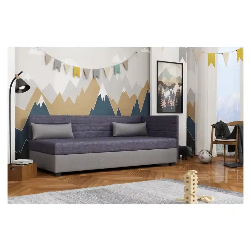 Jednolůžková postel 80x195 BEATRIS PLUS 2 - grafitová / šedá Výhodná Nabídka