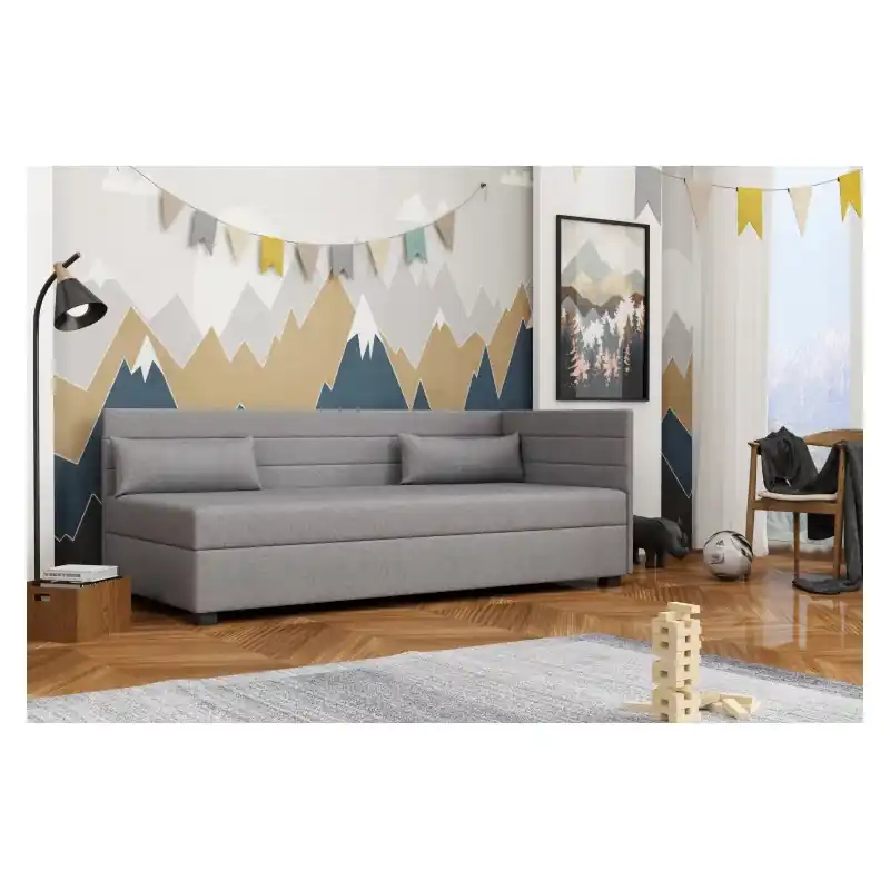 Jednolůžková postel 120x195 BEATRIS PLUS 2 - šedá Nízká Cena