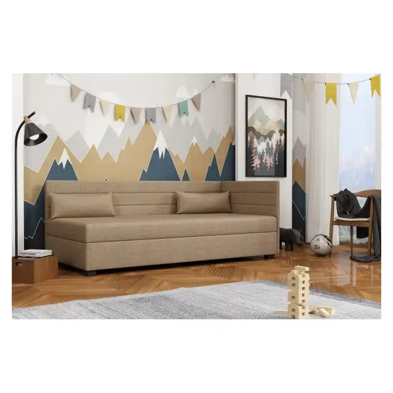 Jednolůžková postel 80x195 BEATRIS PLUS 2 - béžová Akční Nabídka