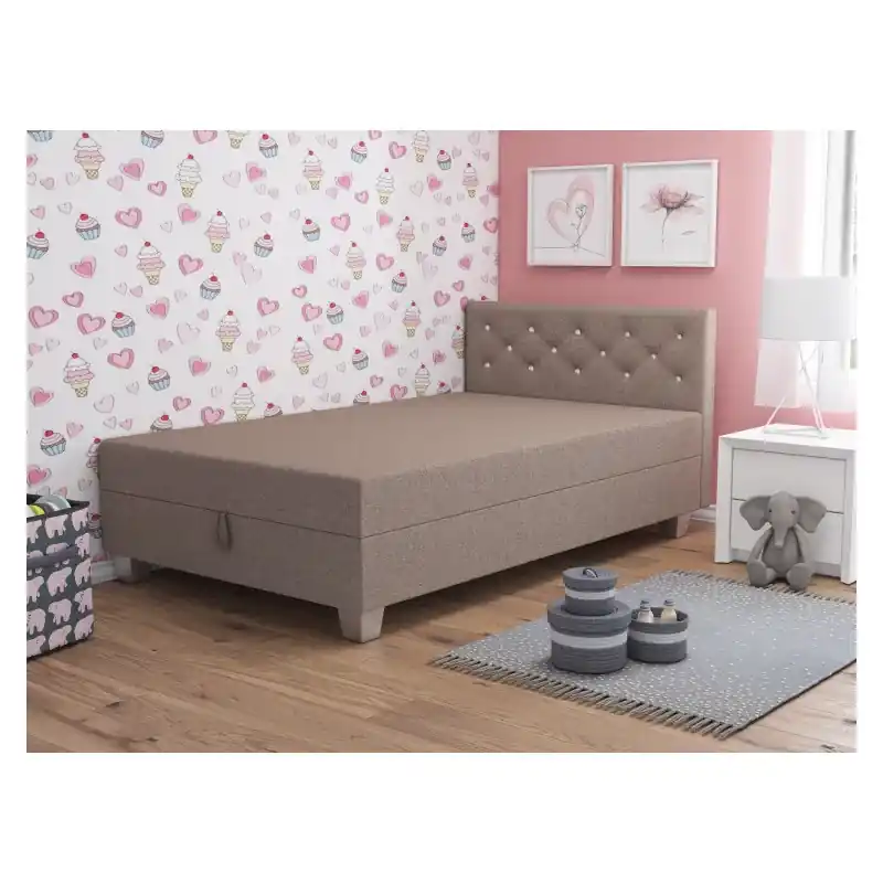 Přímo Od Výrobce Jednolůžková postel 100x195 FREDERIKA 1 - béžová