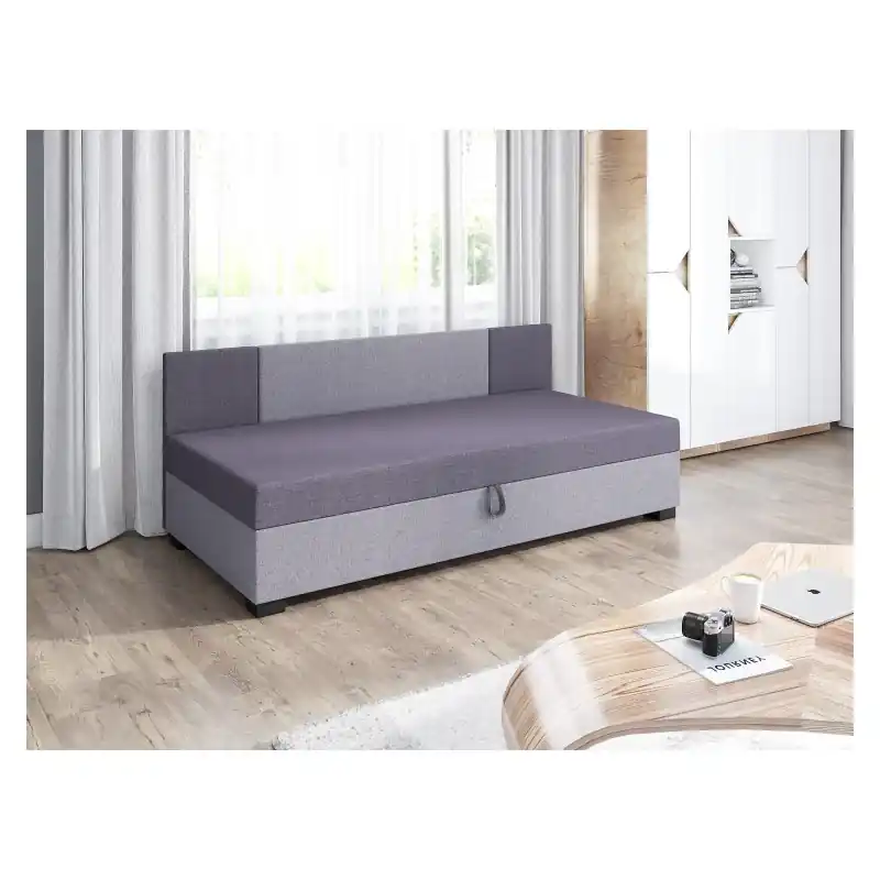 Vysoce Kvalitní Čalouněné jednolůžko 80x195 POLYNA 2 - grafitové / šedé
