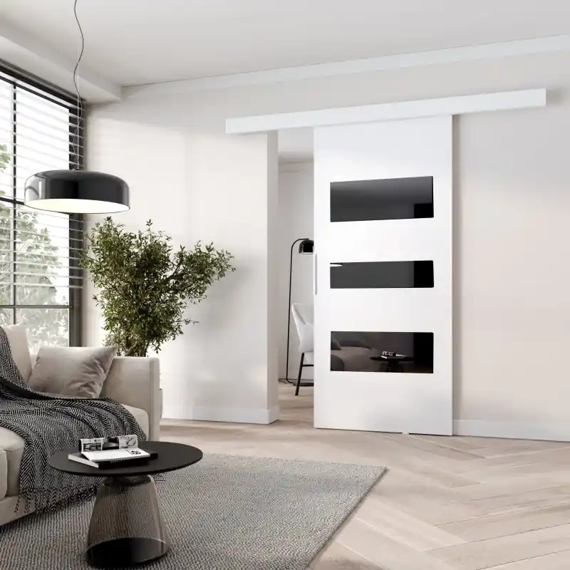 Víkendová Akce Interiérové dveře na stěnu BARRET 3 - 96 cm, bílé