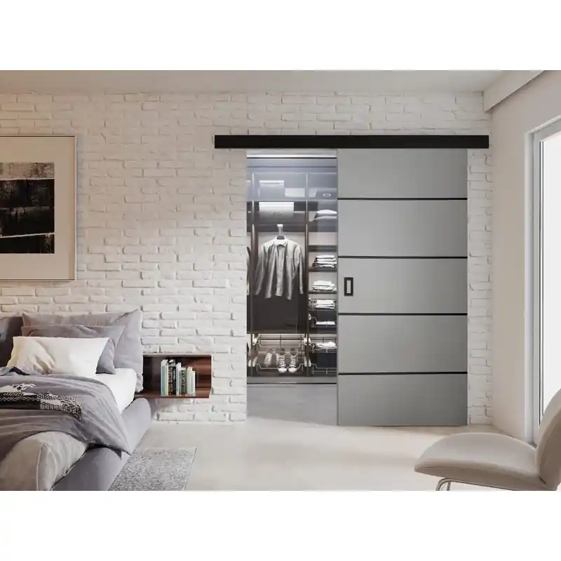 Posuvné interiérové dveře SANITA 2 - 80 cm, grafitové Koupit Online