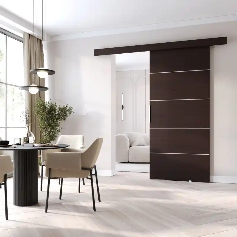 Sleva Posuvné interiérové dveře BARRET 2 - 106 cm, wenge