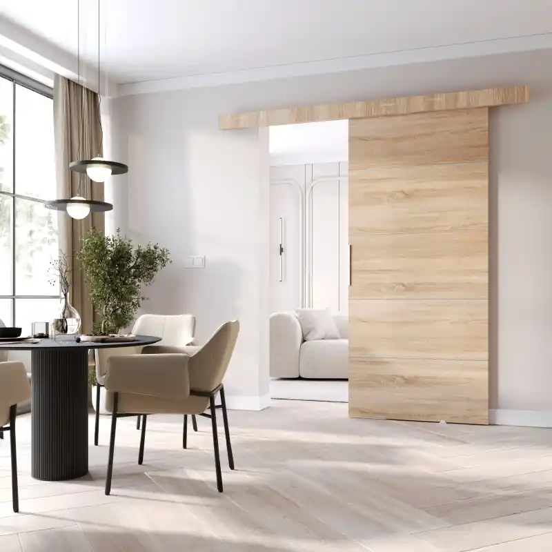 Posuvné interiérové dveře BARRET 2 - 96 cm, dub sonoma Nejlepší Volba