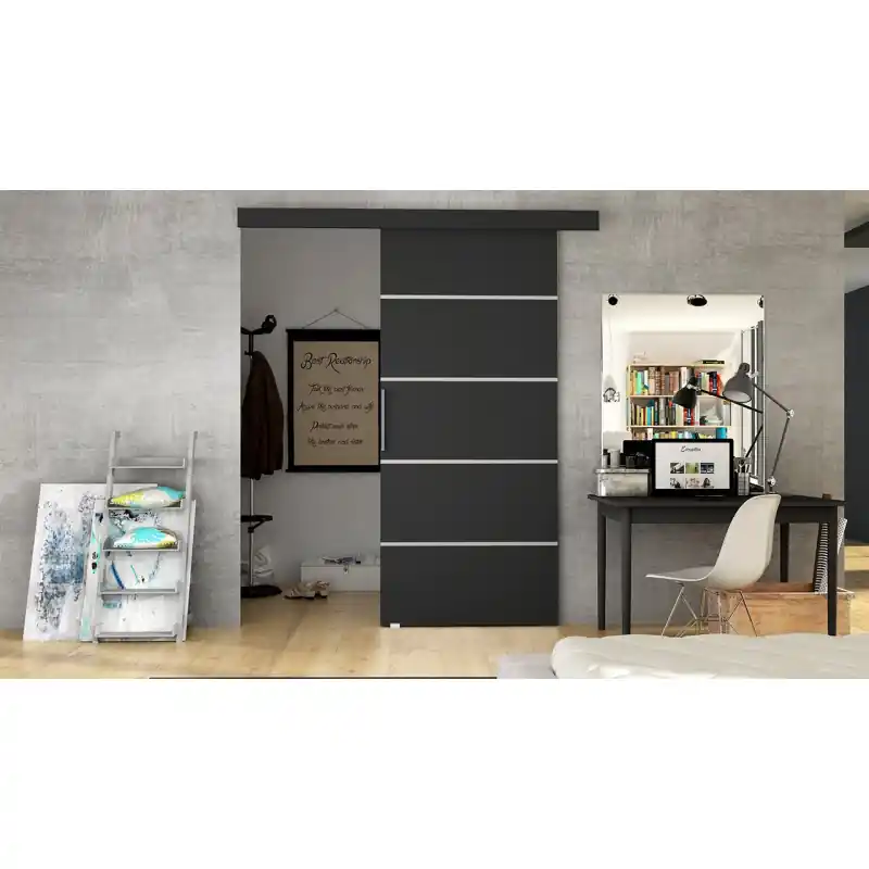 Oblíbený Posuvné dveře SKULEN 3 - 90 cm, černé