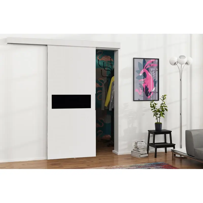 Posuvné interiérové dveře VIGRA 6 - 90 cm, černé / bílé Kup Teď