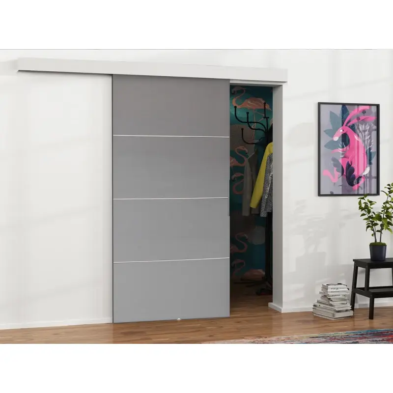Levný Posuvné interiérové dveře VIGRA 2 - 90 cm, antracitové