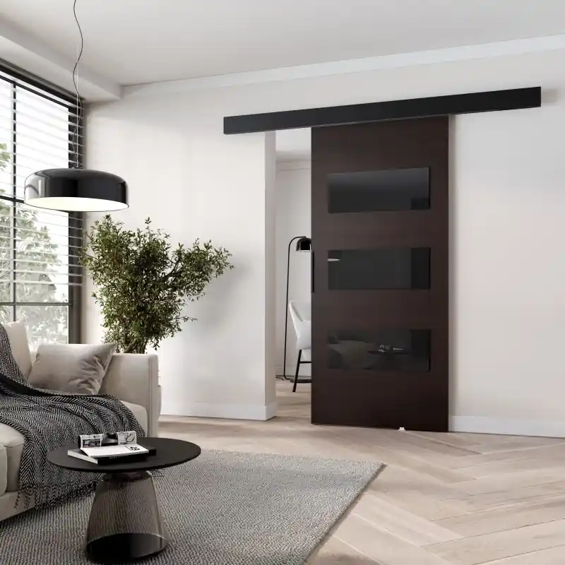 Interiérové dveře na stěnu BARRET 15 - 106 cm, wenge / černé Objednat Nyní