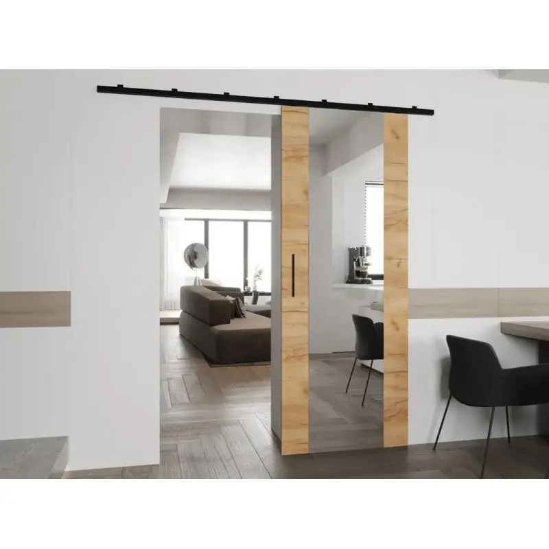 Nejprodávanější Interiérové zrcadlové posuvné dveře CONROE 2 - 70 cm, dub kraft
