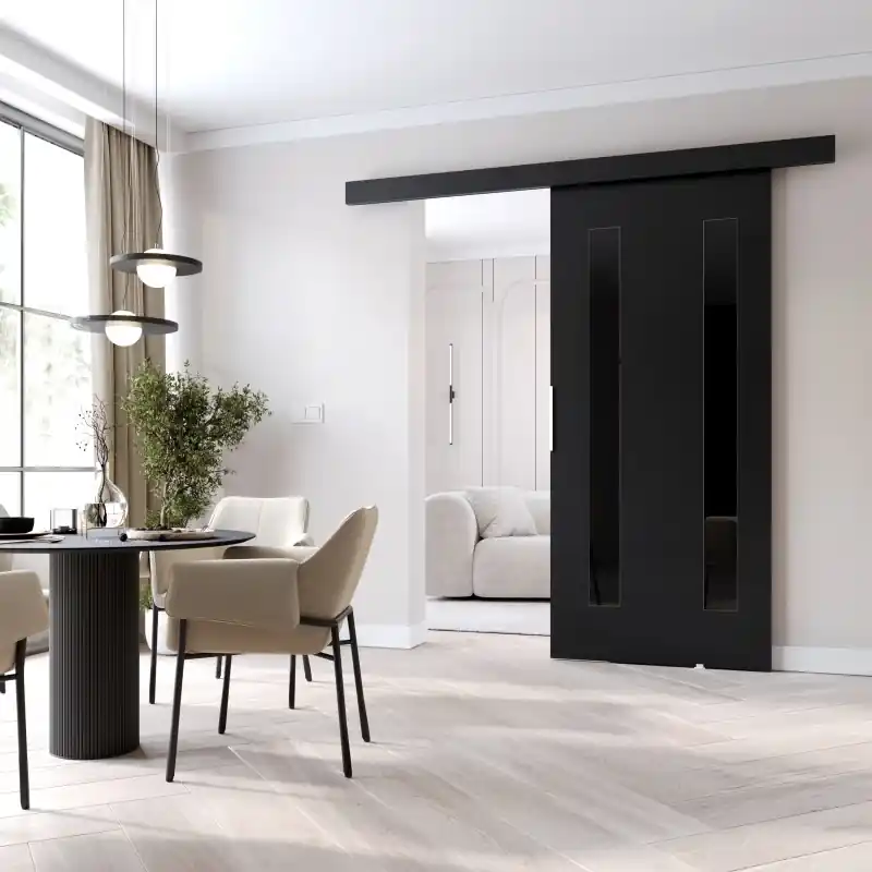 Posuvné dveře BARRET 8 - 106 cm, černé Koupit Online