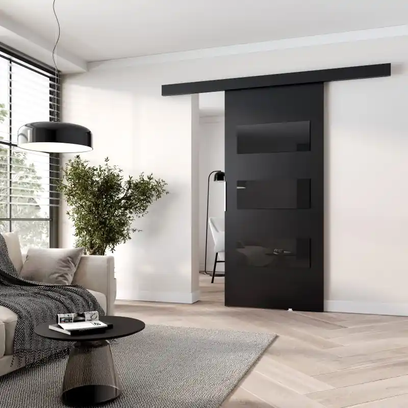 Akční Nabídka Posuvné dveře na stěnu BARRET 5 - 76 cm, černé