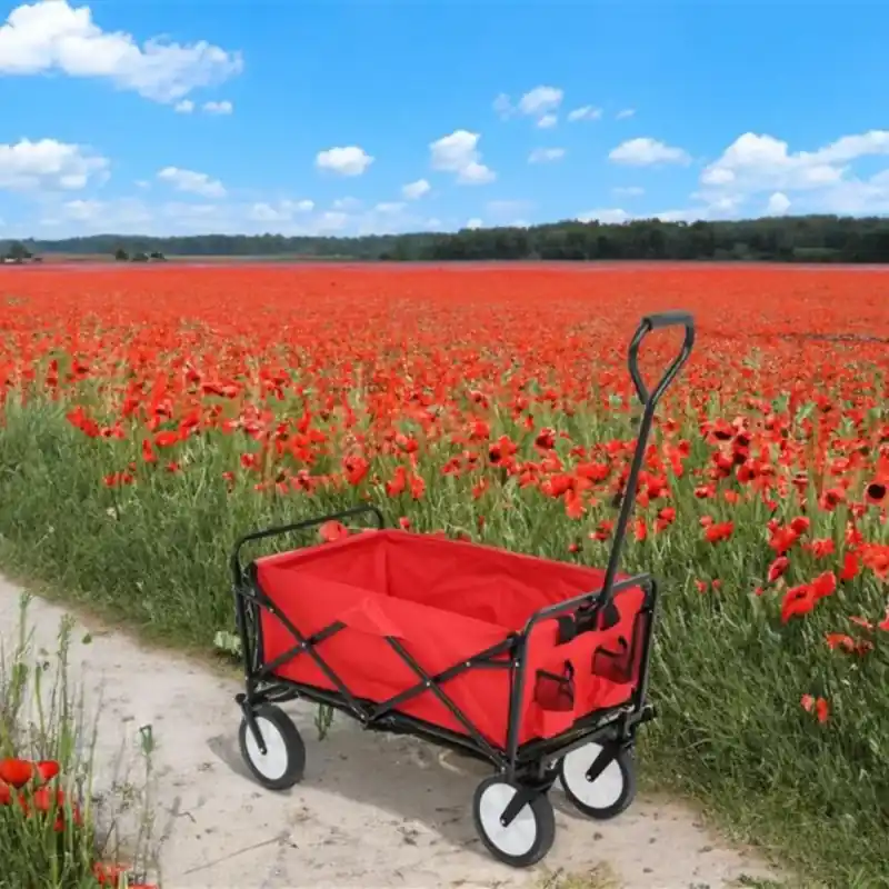 Skládací vozík HIROTO - červený Novinka